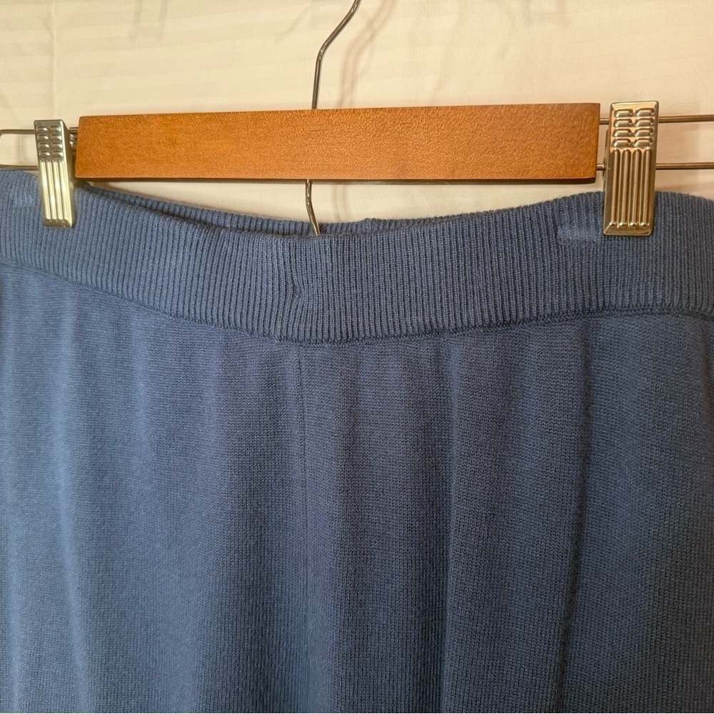 NWOT Women's Soft Blue Sweater Large Top & Pants - Picture 7 of 11